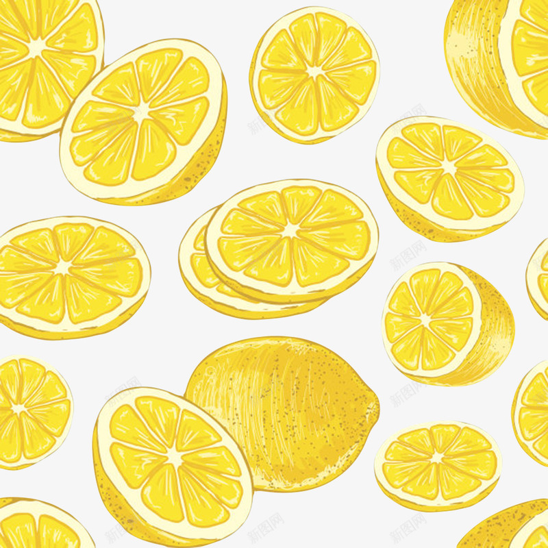 橙黄色美味的水果柠檬片卡通png免抠素材_新图网 https://ixintu.com 免扣 免费下载 卡通柠檬片 柠檬 柠檬片 橙色 水果 酸水果