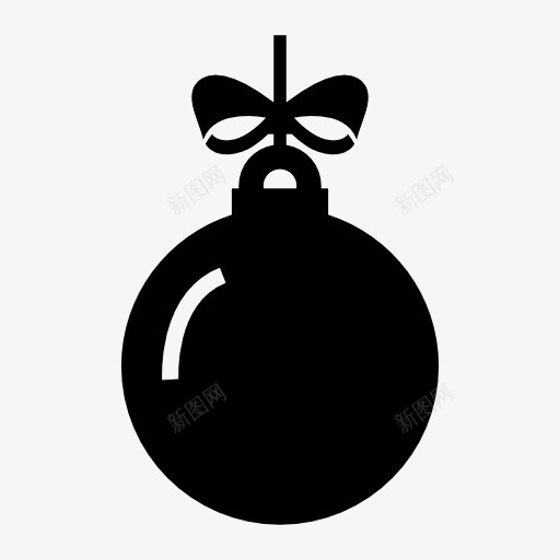 圣诞节装饰彩球图标png_新图网 https://ixintu.com 圣诞球 彩球