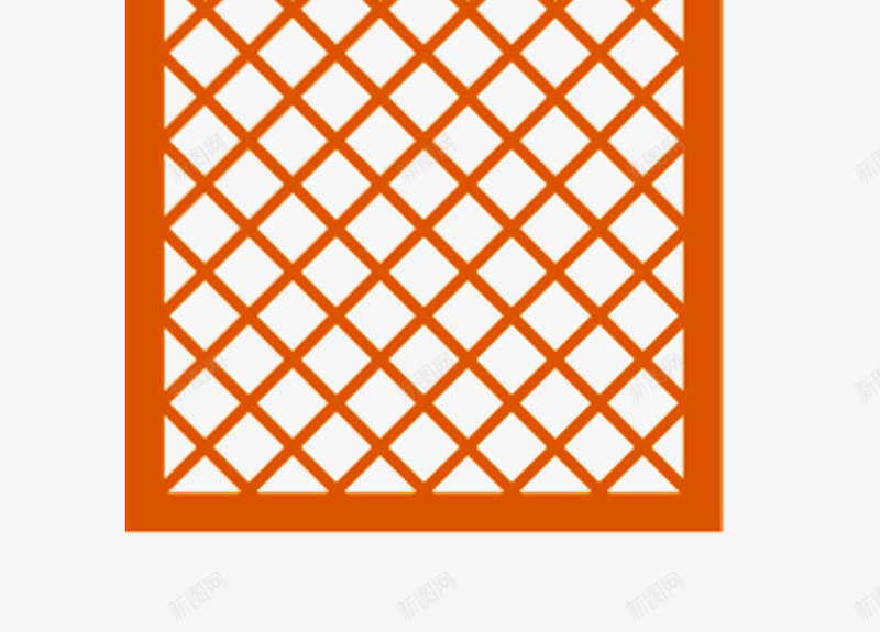 橙色格子密集格子png免抠素材_新图网 https://ixintu.com 密集棱格 密集的菱形格子 棱格 菱形格子 菱形格子图案 菱形棱格图案