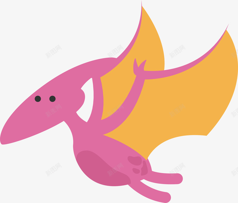 飞翔的小恐龙png免抠素材_新图网 https://ixintu.com 侏罗纪 动物 卡通 可爱 复古 恐龙 简约 飞翔