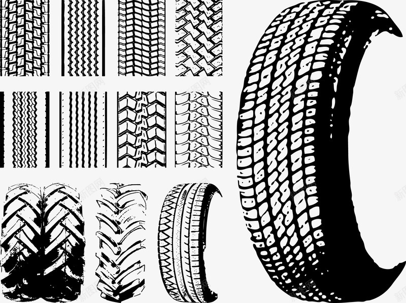 各种轮胎轮胎纹路png免抠素材_新图网 https://ixintu.com 线 车辙 轮胎 轮胎矢量 轮胎纹路 重复纹路