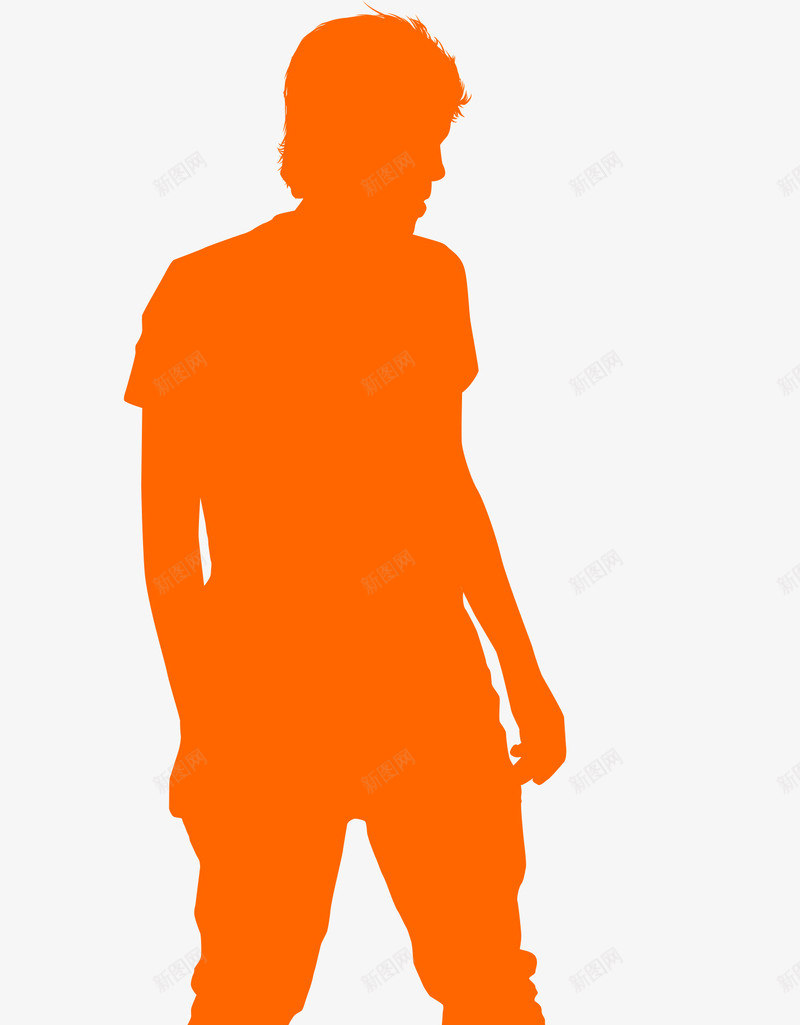 玩长板的男子2png免抠素材_新图网 https://ixintu.com 人物 动感 橙色 滑板 玩滑板的男子剪影 男子 运动 长板