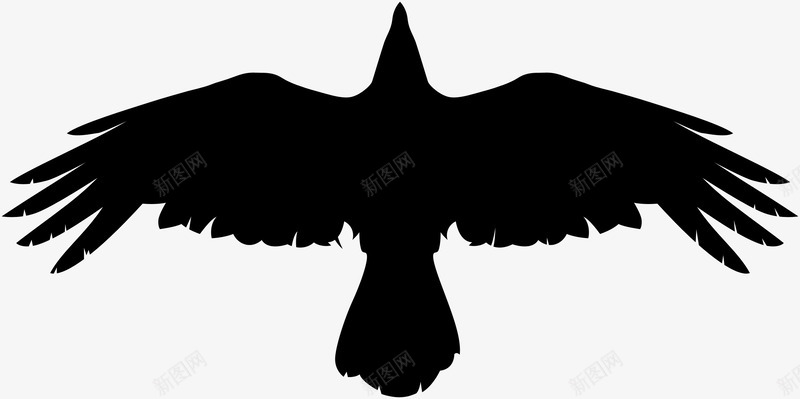 2017黑色鸟动物图标png_新图网 https://ixintu.com 动物 展翅飞翔鸟 素描黑色鸟 鸟 黑色