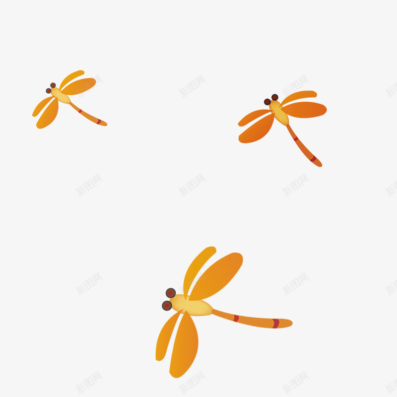 手绘蜻蜓png免抠素材_新图网 https://ixintu.com 卡通蜻蜓 蜻蜓 飞翔蜻蜓