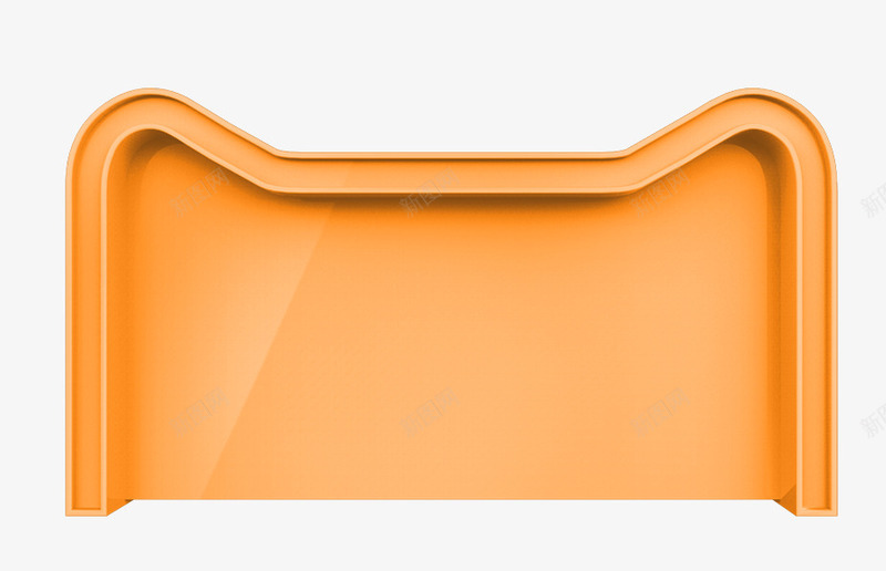 橙色简约天猫边框纹理png免抠素材_新图网 https://ixintu.com 免抠PNG 天猫 橙色 边框纹理