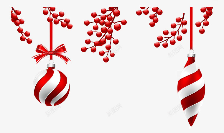 红色圣诞球装饰png免抠素材_新图网 https://ixintu.com 圣诞 圣诞球 圣诞球串 圣诞球装饰 圣诞节 圣诞节装饰 圣诞装饰 彩球
