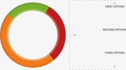 三段圆环创意圆环三段分布图高清图片