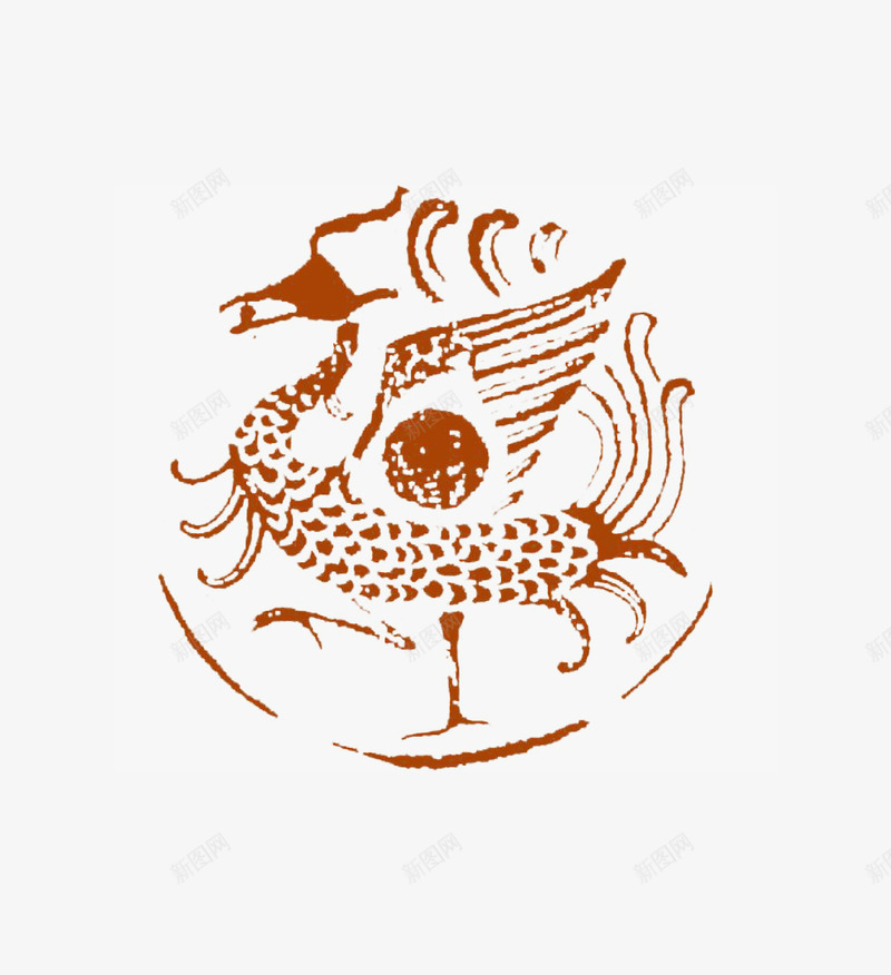 锦鲤图标png_新图网 https://ixintu.com 动物 图标 橙色