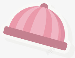 粉红色帽子矢量图素材