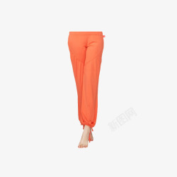 舞蹈服皮尔瑜伽pieryoga瑜伽裤娇橙色高清图片