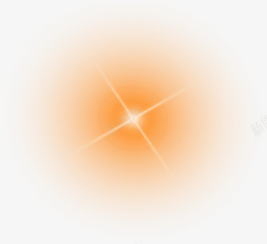 橙色闪烁光芒png免抠素材_新图网 https://ixintu.com 光芒 橙色 闪烁