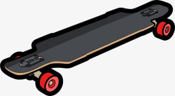 立体滑板黑色立体潮流滑板高清图片