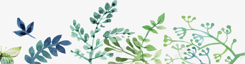 水彩小草和树叶简图png免抠素材_新图网 https://ixintu.com 卡通 叶子 小草 树木 植物 水彩 绿叶 绿植