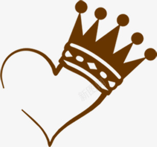 爱心皇冠创意logo图标图标