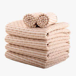 素色毛巾毛巾浴巾高清图片
