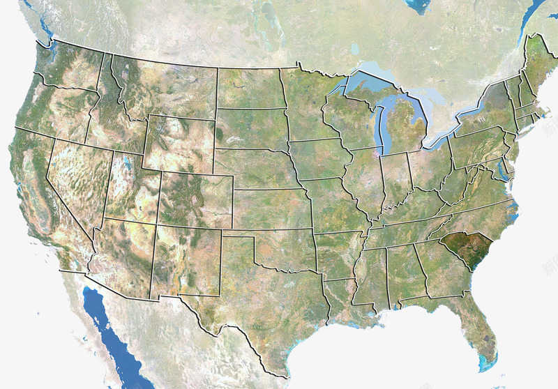 北美大陆板块png免抠素材_新图网 https://ixintu.com 世界地图 北美地图 大陆板块 海洋
