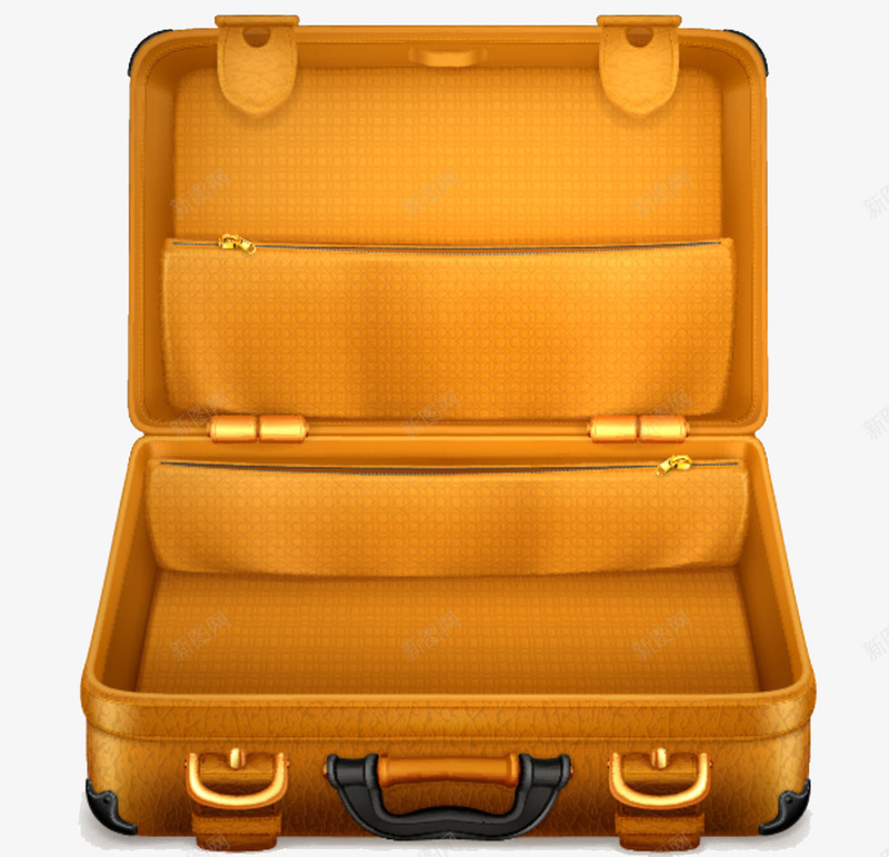 黄色箱子png免抠素材_新图网 https://ixintu.com 度假 生活用品 皮箱 箱包 行李箱 设计