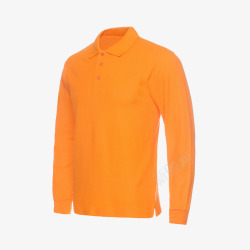 橙色长袖T恤素材