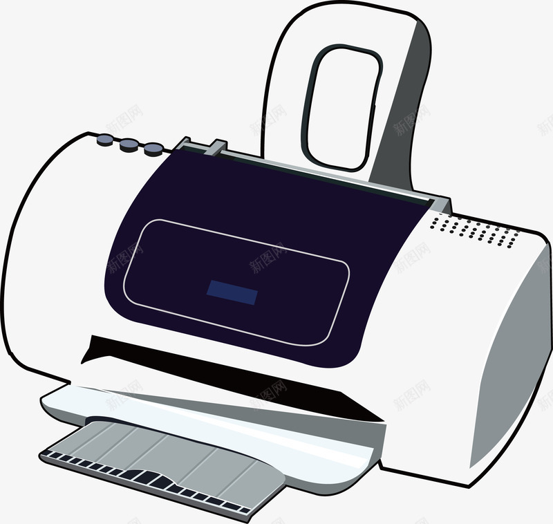 手绘打印机矢量图ai免抠素材_新图网 https://ixintu.com 3D打印机 卡通 微信打印机 手绘 打印机 打印机耗材 针式打印机 矢量图