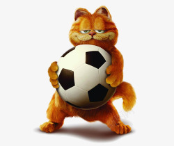 玩足球的狗玩足球的加菲猫高清图片