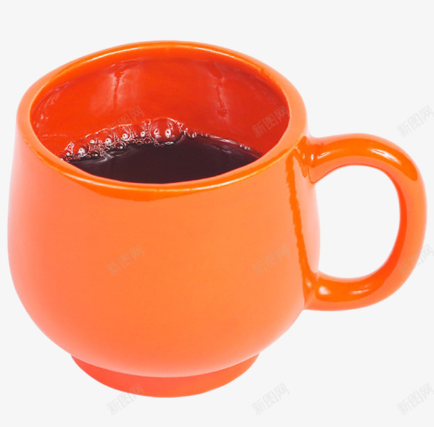 陶瓷杯马克杯咖啡杯png免抠素材_新图网 https://ixintu.com 咖啡 咖啡杯 杯子 橙色 质感 陶瓷杯 饮料 马克杯