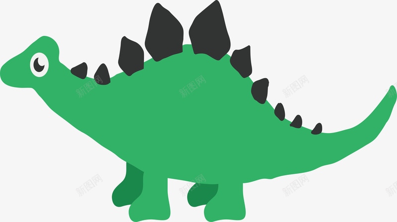 卡通小恐龙png免抠素材_新图网 https://ixintu.com 侏罗纪动物 动物 卡通小恐龙 复古 手绘 潮流