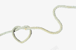 桃心绳子绳子编成的桃心图案高清图片