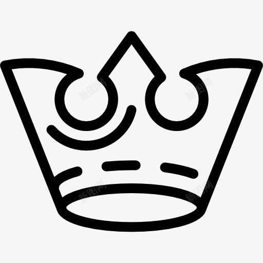 女王的王冠的轮廓图标png_新图网 https://ixintu.com 冠 女王的王冠 树冠轮廓 版税 皇冠
