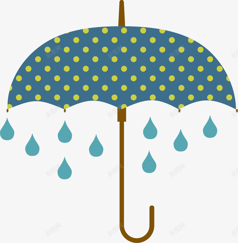 卡通的手绘雨伞png免抠素材_新图网 https://ixintu.com 手绘 生活用品 装饰 雨伞