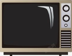 老旧电视矢量图素材