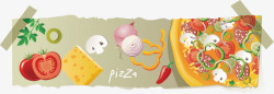 创意奶酪创意食品横幅广告高清图片