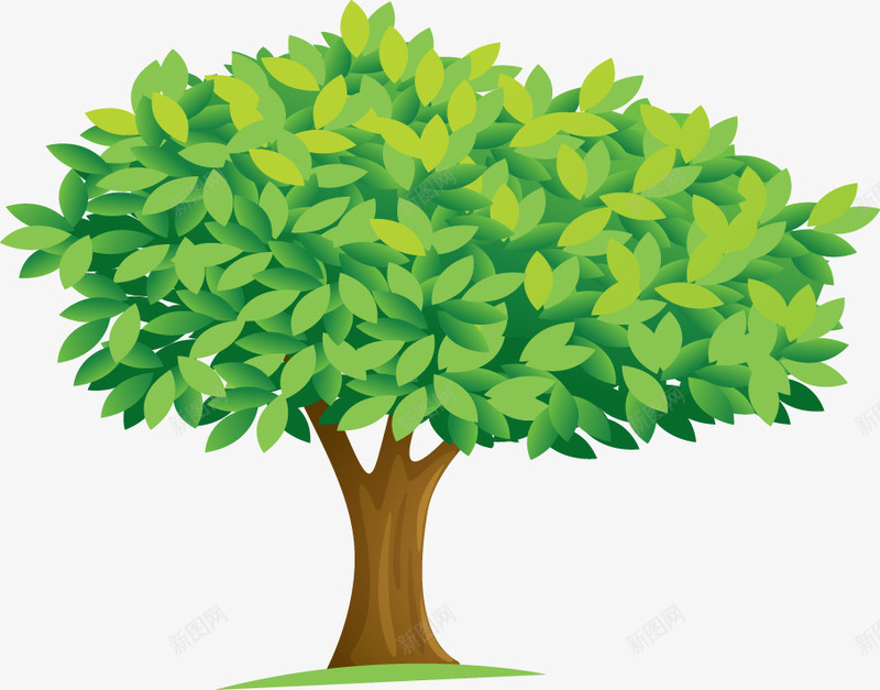 手绘彩色大树11png免抠素材_新图网 https://ixintu.com 大树 手绘 树木 植物