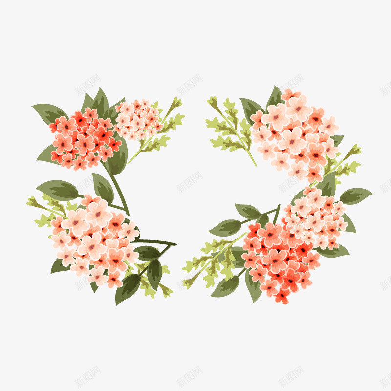 橙色的花png免抠素材_新图网 https://ixintu.com 免费png 可爱的花 小花 手绘 植物