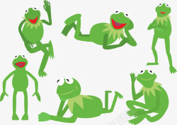 长脚青蛙各种动作的青蛙高清图片
