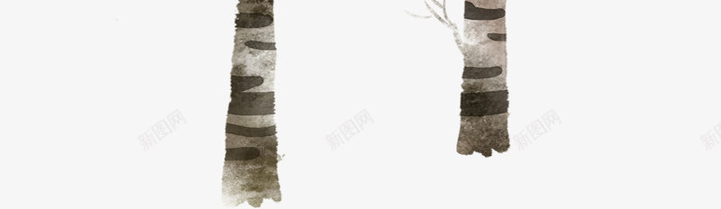 扁平手绘彩绘森林树木png免抠素材_新图网 https://ixintu.com 彩绘 扁平 树木 森林