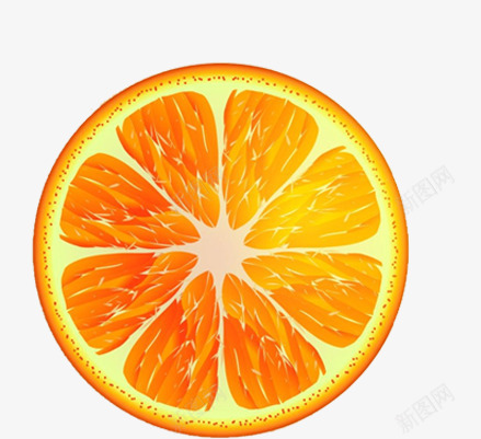 橙子水果瓣橙色png免抠素材_新图网 https://ixintu.com 橙子 橙色 水果