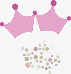 皇冠紫粉紫卡通皇冠图案高清图片