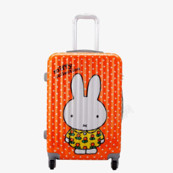橙色米菲行李箱素材