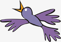 摄影紫色大雁飞翔素材