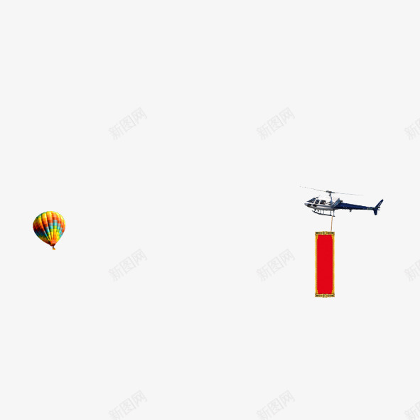 氢气球与飞机png免抠素材_新图网 https://ixintu.com 气球 氢气球 飞机 飞翔
