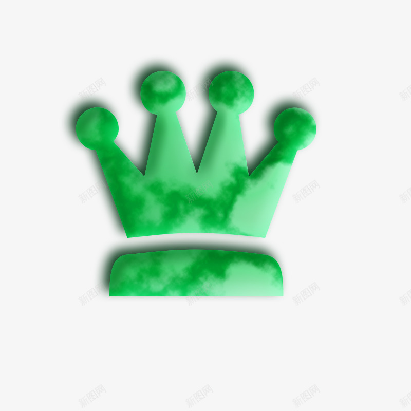 绿色的王冠png免抠素材_新图网 https://ixintu.com PNG素材 王冠 皇冠 绿色