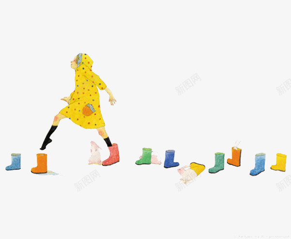 各种穿鞋png免抠素材_新图网 https://ixintu.com 小孩 漫画 穿鞋 素材