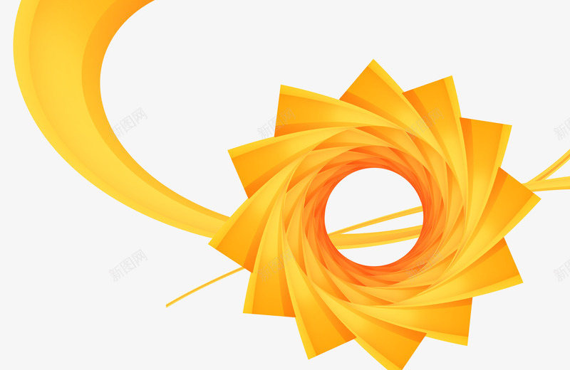橙色抽象空间感png免抠素材_新图网 https://ixintu.com 堆叠 弯曲 抽象 旋转 棱角 橙色 空间感 线条 艺术