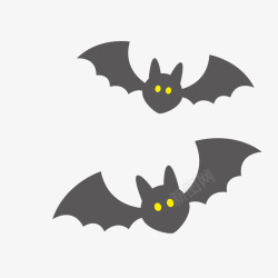 卡通手绘飞翔的蝙蝠素材