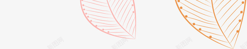 橙色简约线条树叶装饰图案png免抠素材_新图网 https://ixintu.com 免抠PNG 树叶 橙色 简约 线条 装饰图案