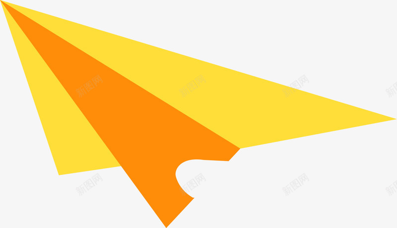 黄色卡通纸飞机png免抠素材_新图网 https://ixintu.com 纸张 装饰图案 飞机 飞翔 飞行 黄色纸飞机