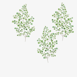 绿色树木图案素材
