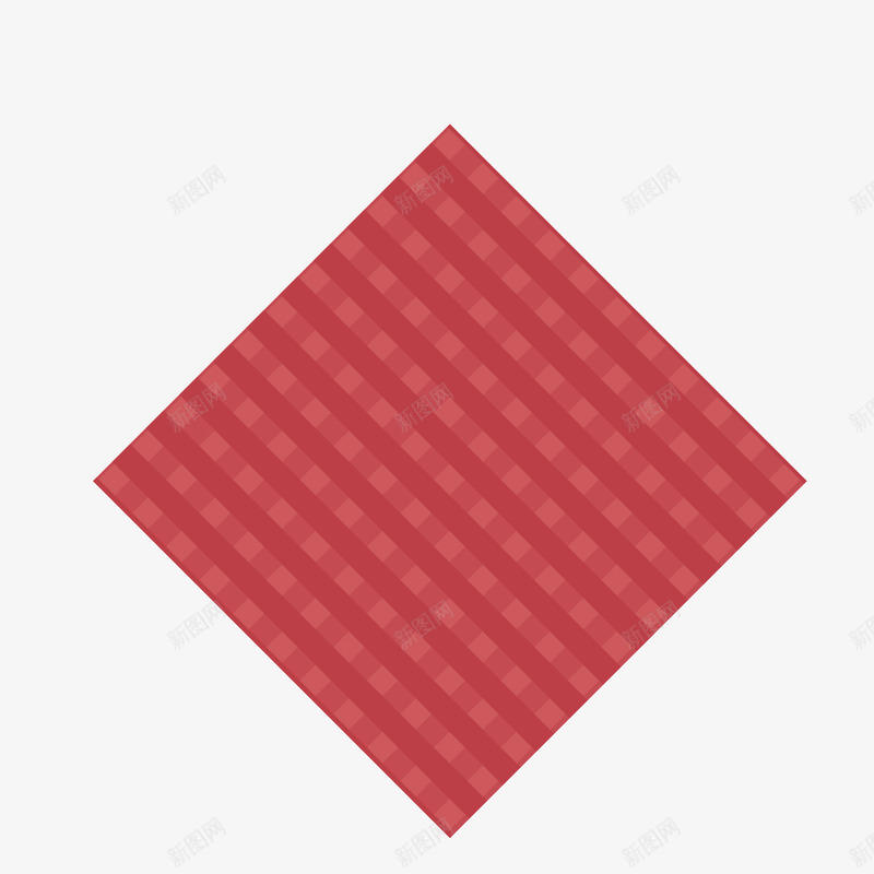 红色格子餐布png免抠素材_新图网 https://ixintu.com png免抠图 卡通 手绘 条纹 格子 装饰 餐布