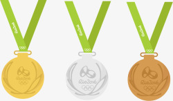 里约奥运奖牌素材