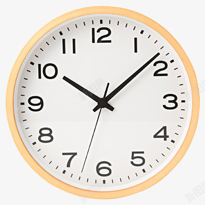 指针式时钟png免抠素材_新图网 https://ixintu.com 传统 指针式时钟 时钟 淡橙色